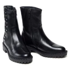 Eva Longoria Γυναίκες Biker Μποτάκια Μποτάκια RST-DOMINGA-07 Μαύρο -Eva Longoria Κατάστημα unnamed file 2811