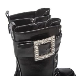 Eva Longoria Γυναίκες Biker Μποτάκια Ορειβατικά παπούτσια EL-10-06-000817 Μαύρο -Eva Longoria Κατάστημα unnamed file 3327